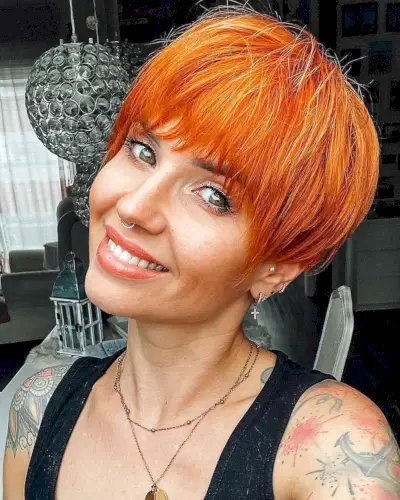 Copper orange hair colors