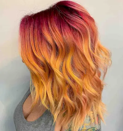 divine pastel orange sunset