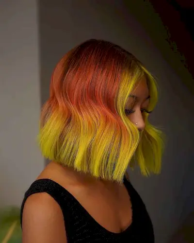 coolest yellow orange ombre