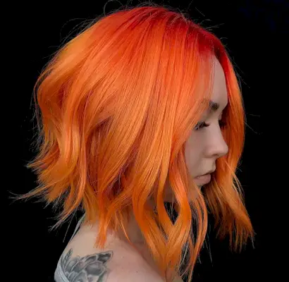 Halloween Orange Hairstyle