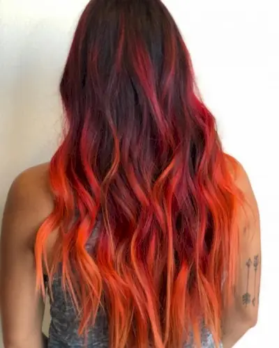 Dreamiest Dark Purple to Orange Ombre