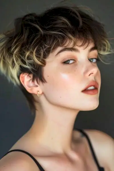 Odrostlý tmavě hnědý pixie s tmavými odlesky.