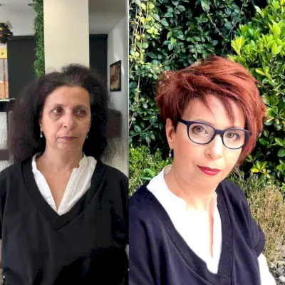 Deep sandy red shade for women over 50