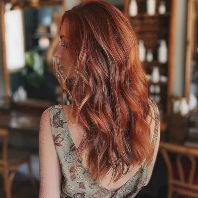 Dimensional Burnt Orange Red