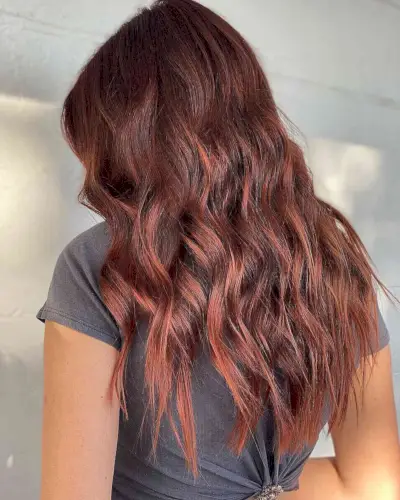 Stunning Rose Gold Partial Balayage