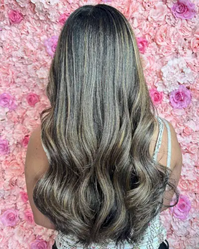 Sun-Kissed Caramel Partial Highlights