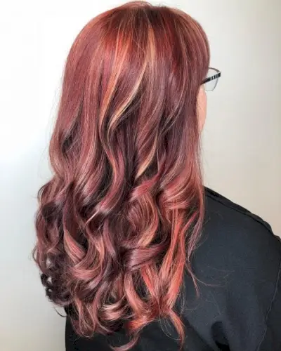 Red Violet with Highlights