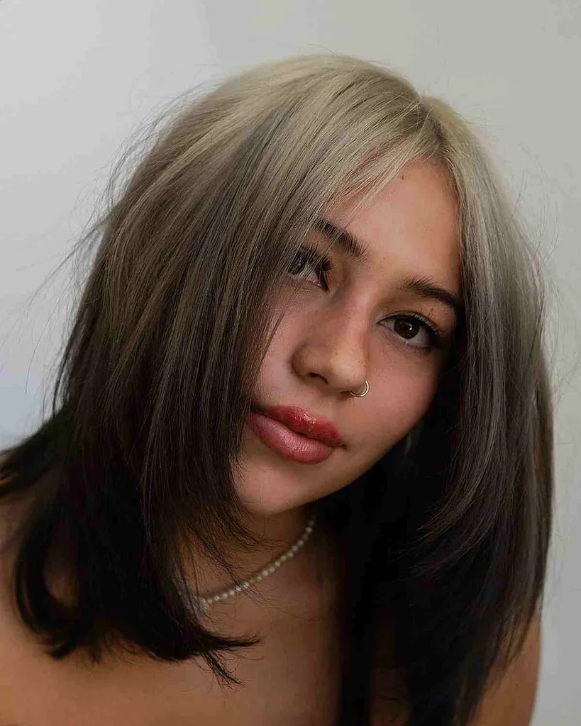 Rubio ahumado a moreno oscuro Ombre inverso' title=