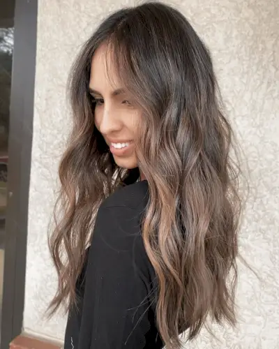 light ash brown hair on dark skin