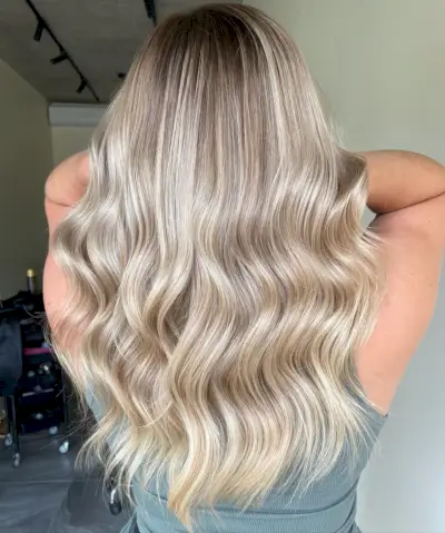 Dimensional hair with highlights and lowlights