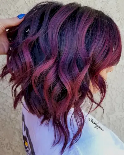 Cherry violet hair