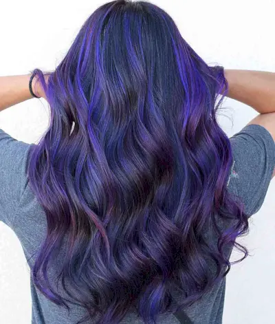 Violet, Magenta and Indigo Hair
