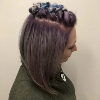 Dusty Violet-Colored Hair