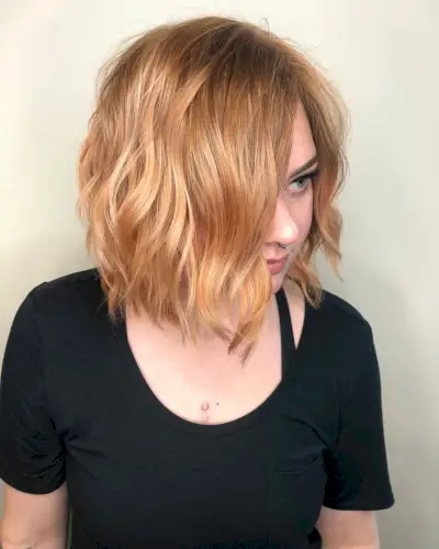 Medium to Short Strawberry Blonde
