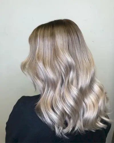 Medium-Long Cool Blonde