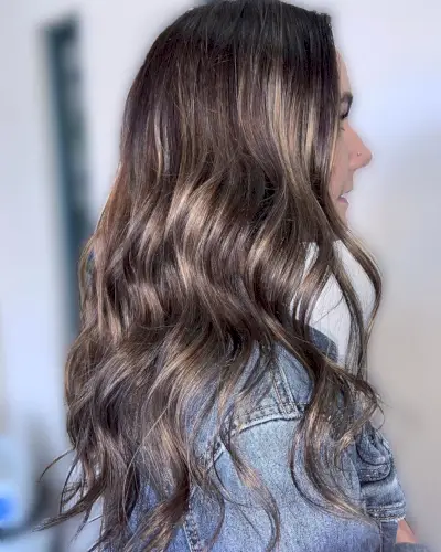 Amazing Dark Brown Hair with Lowlights