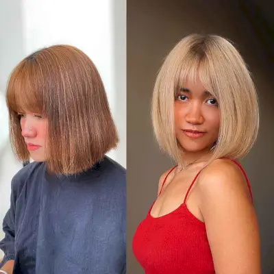 dark roots and blonde hair