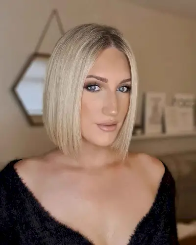 Rooted & Bright Blonde Hair Color