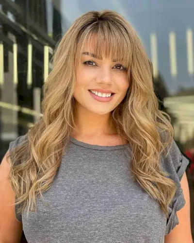 Trendy Blonde Bangs