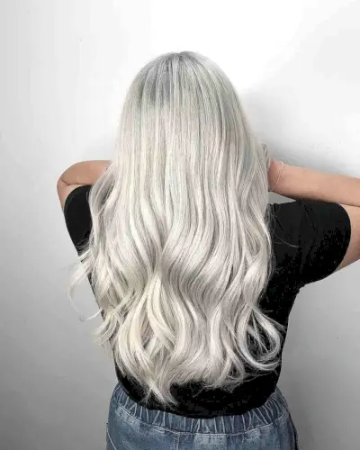 Very Popular Ice White Blonde Hair