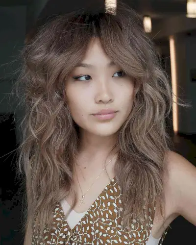 Perfect ash brown balayage for brunettes