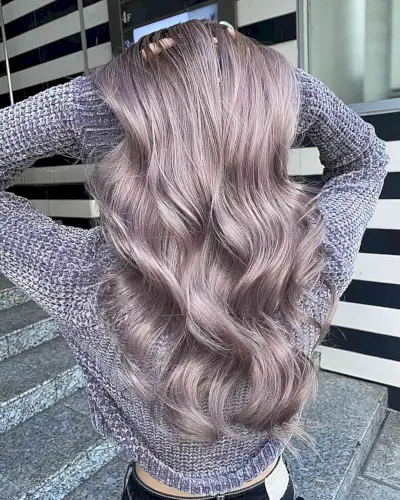 Pastel Silver and Purple