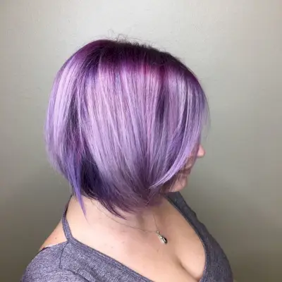 Magenta lavender balayage