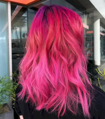 Dark to Light Magenta Ombre