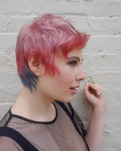 Mermaid Hair in a Pixie