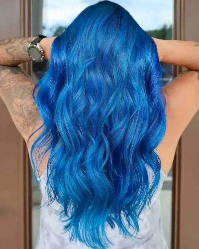 Mermaid Sapphire Teal Waves