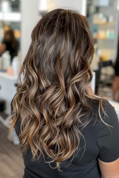 Chocolate brown balayage