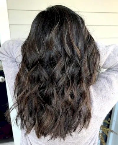 Rich Light and Dark Chocolate Brown Balayage