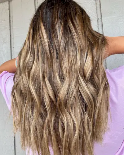 Yummy Honey Balayage for Brown Hair