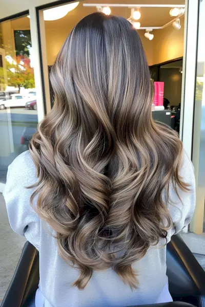 ash brown balayage