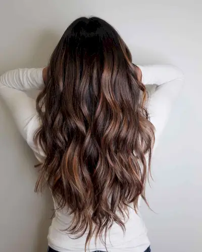 balayage butterscotch brown