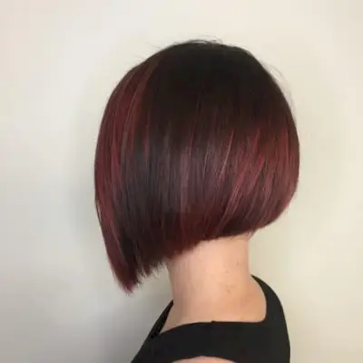 Vibrant Red Balayage hairstyle