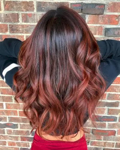 Hottest Trendy Red Balayage hairstyle