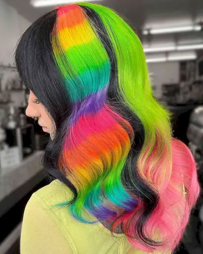 Perfectly Placed Rainbow Highlights