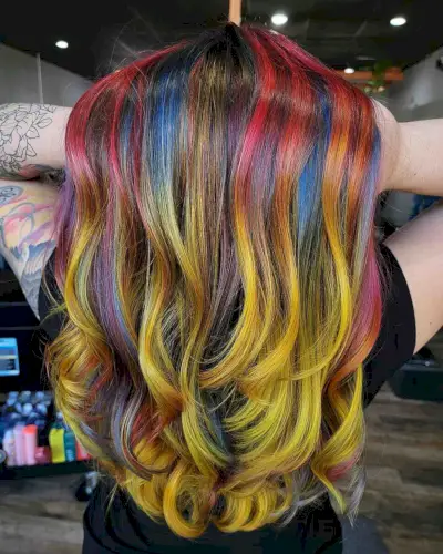 vivid rainbow shades