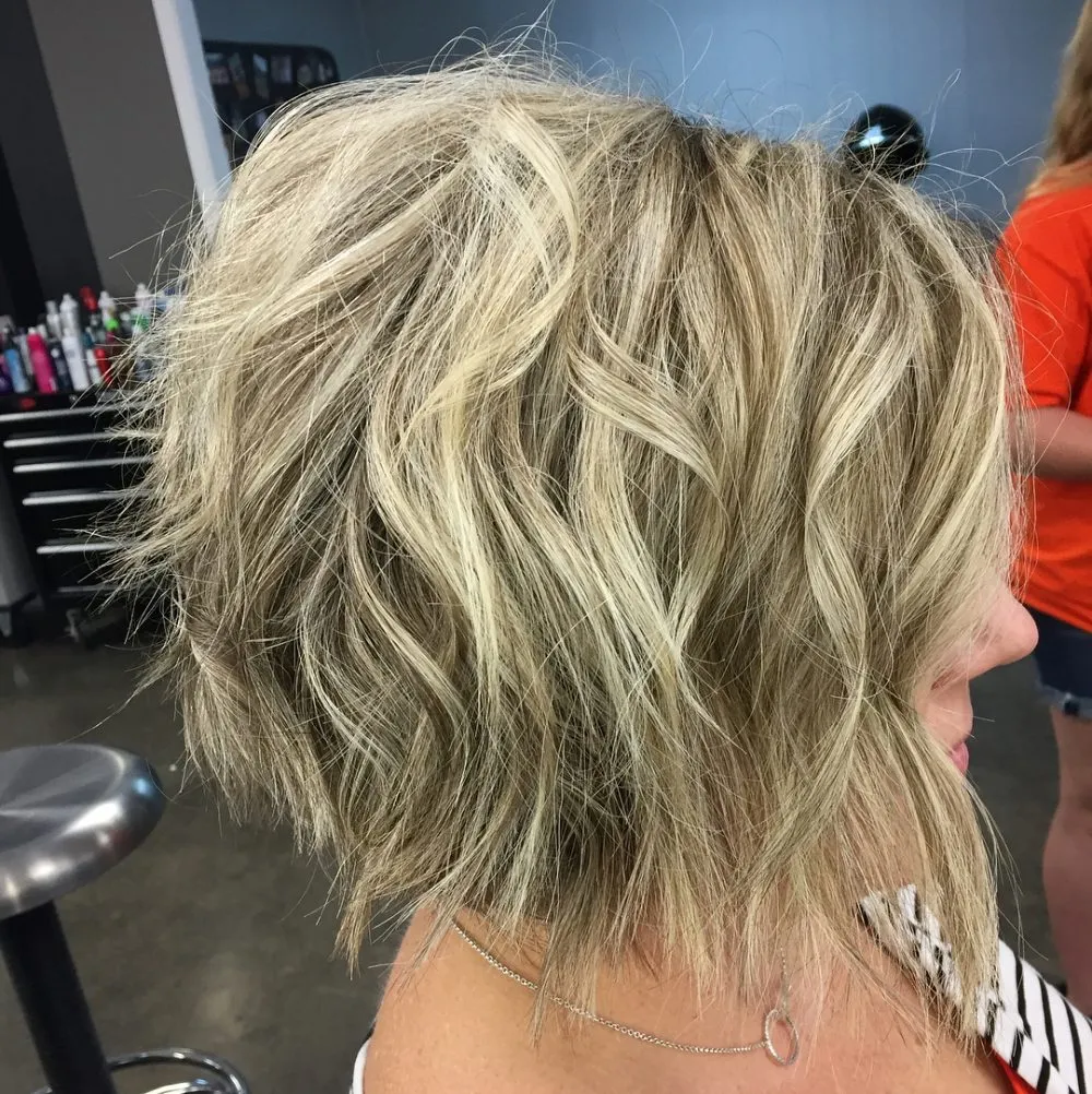 Messy Lowlights frisyr' title=