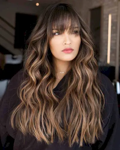 Stunning Honey Blonde Balayage Long Hair