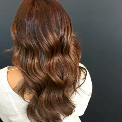 natural tone on tone caramel brown hair