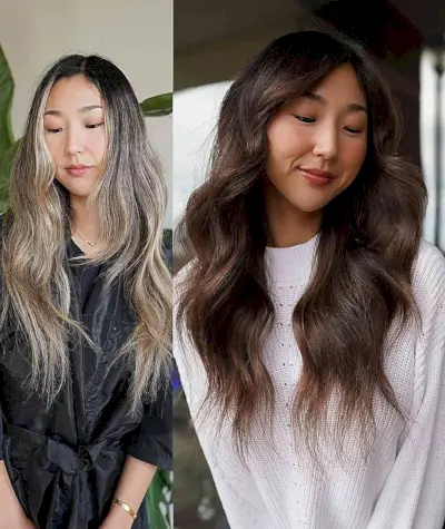 Long Flowy Dark Brunette Hair