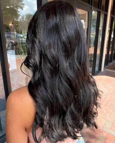 Dark Chocolate Hair with Soft Waves