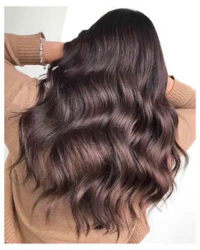 Gorgeous Brown Balayage with Waves
