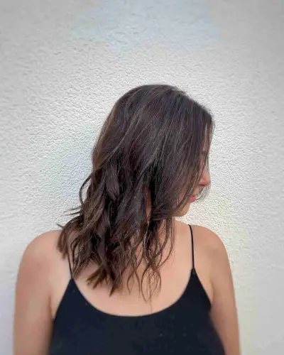 Darker Brunette with a Medium-Length Cut