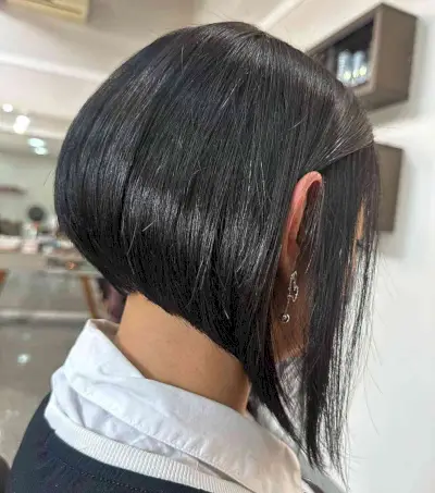 Jet Black A-Line Cut