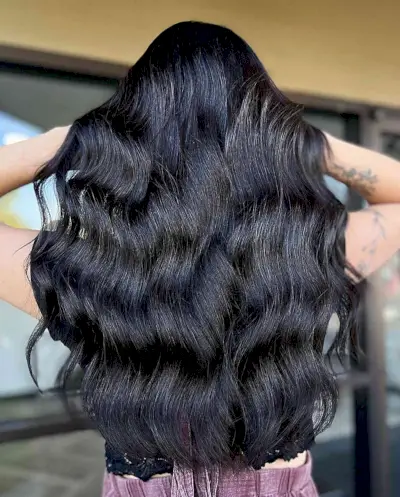 Dark and Gorgeous Jet Black Hair