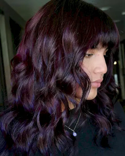 Deep Wine Black Cherry Hair Color