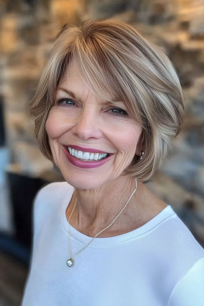 Biondo sporco con delicati riflessi prugna' title=